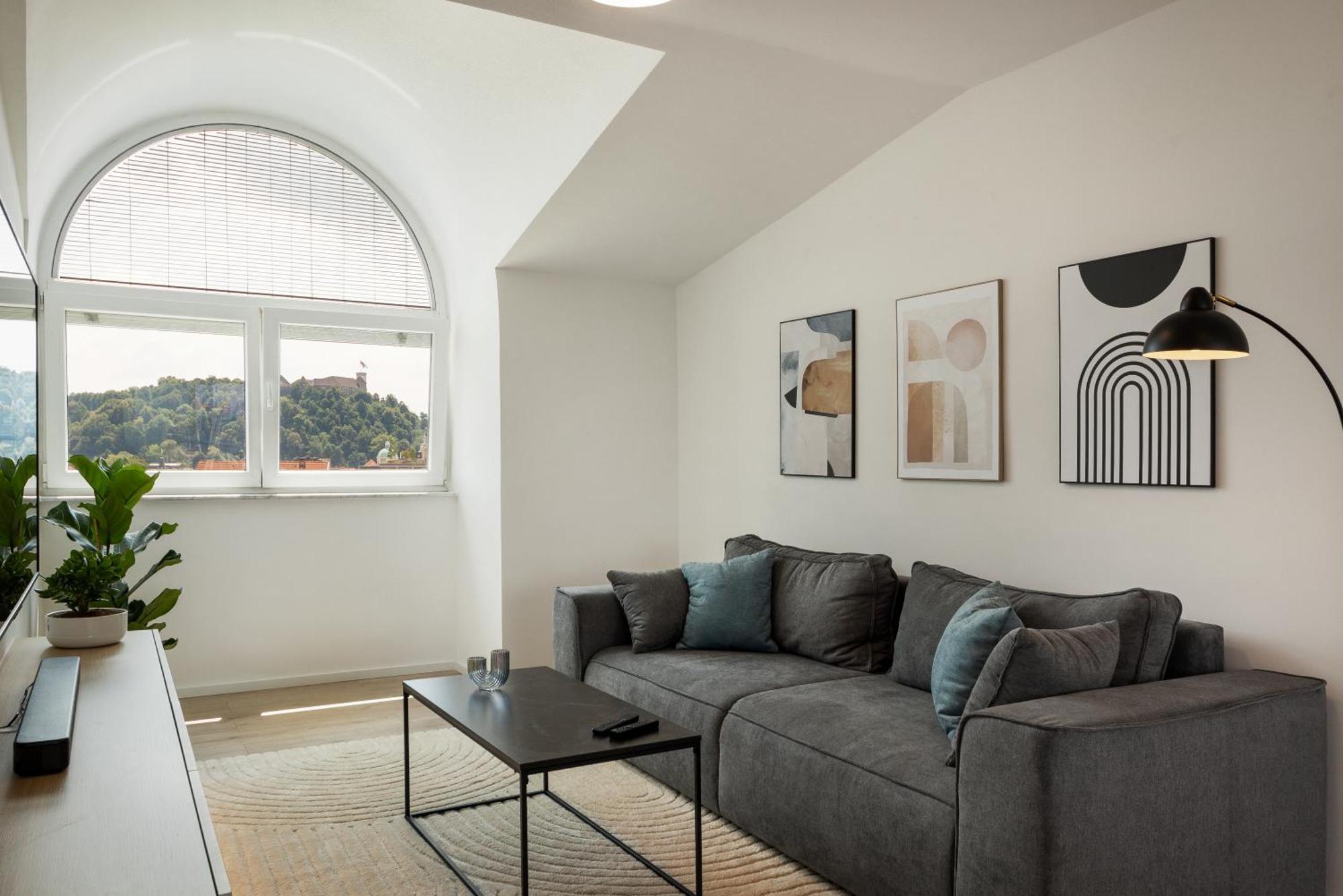 Luxe Penthouse With A Castle View Ljubljana Dış mekan fotoğraf
