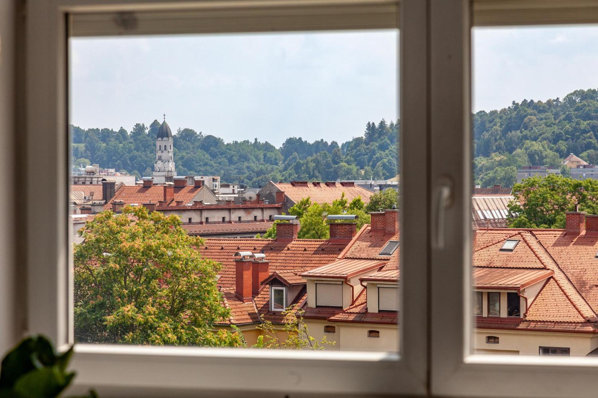 Luxe Penthouse With A Castle View Ljubljana Dış mekan fotoğraf